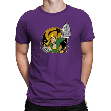 Ironing Fist Exclusive - Mens Premium T-Shirts RIPT Apparel Small / Purple Rush