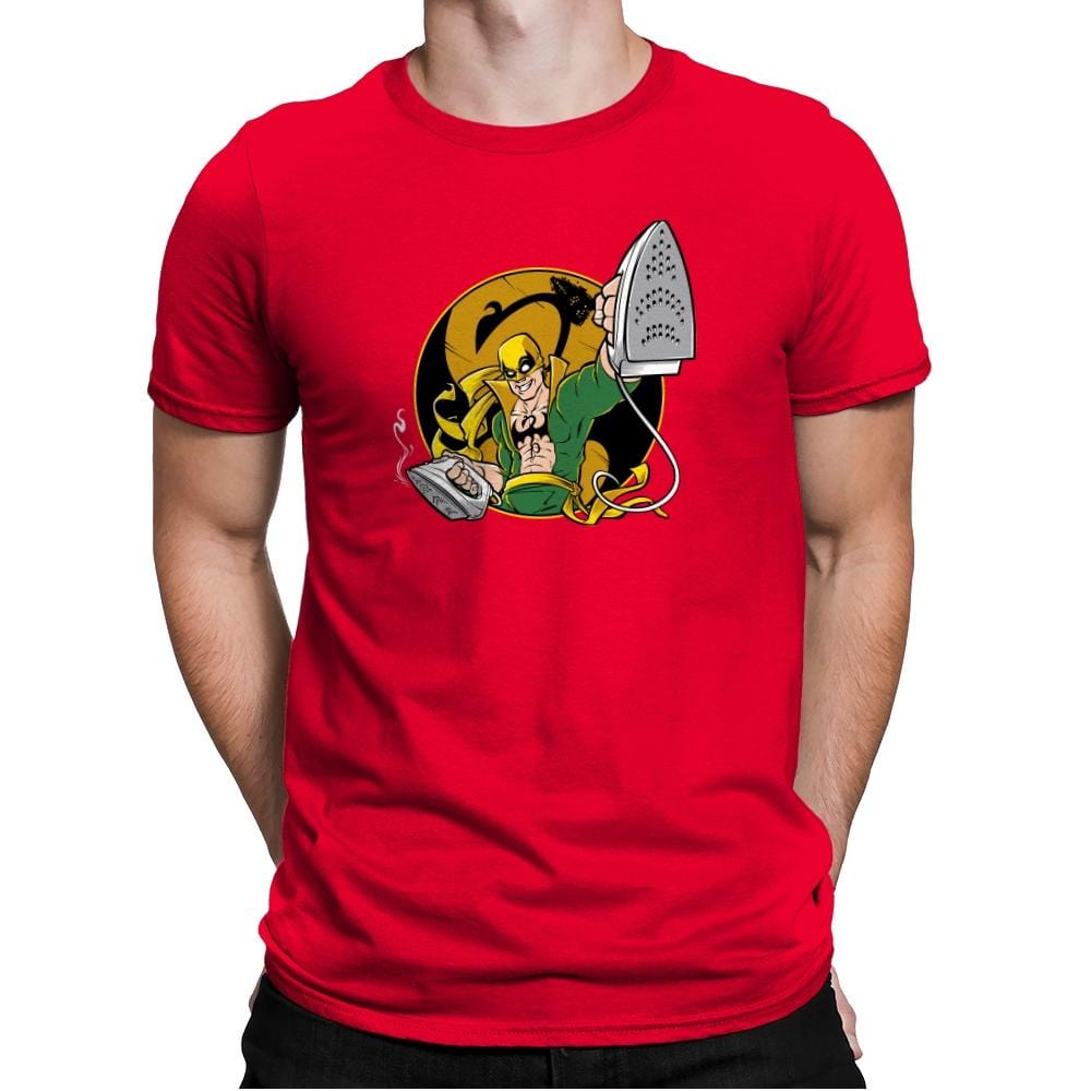 Ironing Fist Exclusive - Mens Premium T-Shirts RIPT Apparel Small / Red