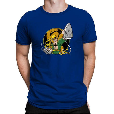 Ironing Fist Exclusive - Mens Premium T-Shirts RIPT Apparel Small / Royal