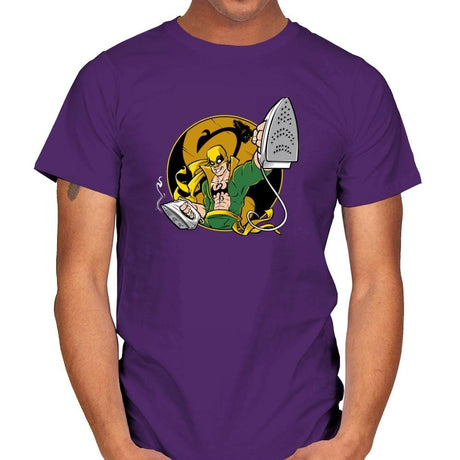 Ironing Fist Exclusive - Mens T-Shirts RIPT Apparel Small / Purple