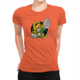 Ironing Fist Exclusive - Womens Premium T-Shirts RIPT Apparel Small / Classic Orange