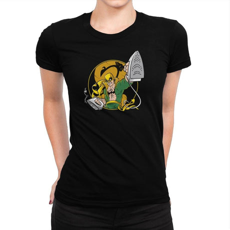 Ironing Fist Exclusive - Womens Premium T-Shirts RIPT Apparel Small / Indigo