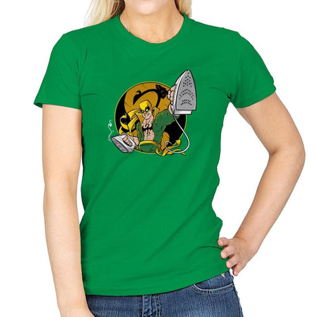 Ironing Fist Exclusive - Womens T-Shirts RIPT Apparel Small / Irish Green