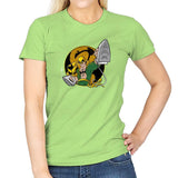 Ironing Fist Exclusive - Womens T-Shirts RIPT Apparel Small / Mint Green