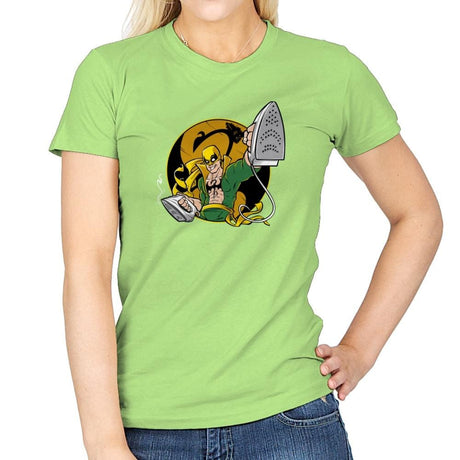 Ironing Fist Exclusive - Womens T-Shirts RIPT Apparel Small / Mint Green