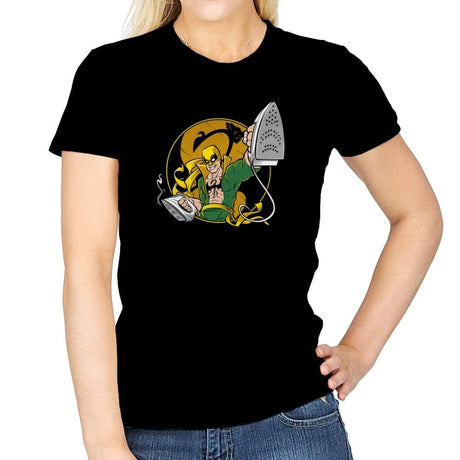 Ironing Fist Exclusive - Womens T-Shirts RIPT Apparel Small / Navy