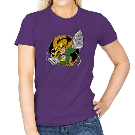 Ironing Fist Exclusive - Womens T-Shirts RIPT Apparel Small / Purple