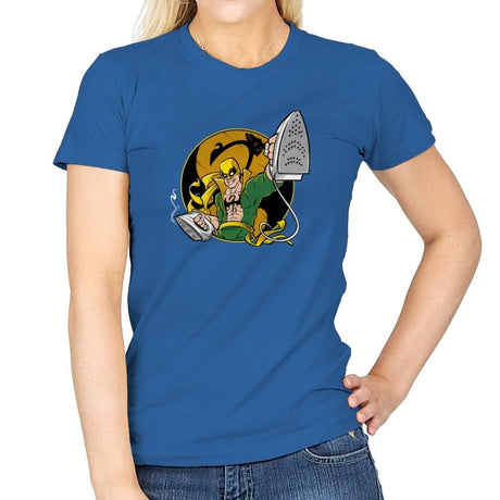 Ironing Fist Exclusive - Womens T-Shirts RIPT Apparel Small / Royal