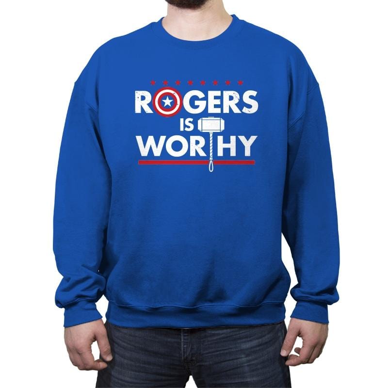 Is Worthy - Crew Neck Sweatshirt Crew Neck Sweatshirt RIPT Apparel