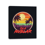 Isla Nublar Holiday - Canvas Wraps Canvas Wraps RIPT Apparel 11x14 / Black