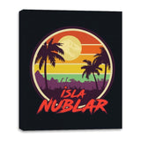 Isla Nublar Holiday - Canvas Wraps Canvas Wraps RIPT Apparel 16x20 / Black