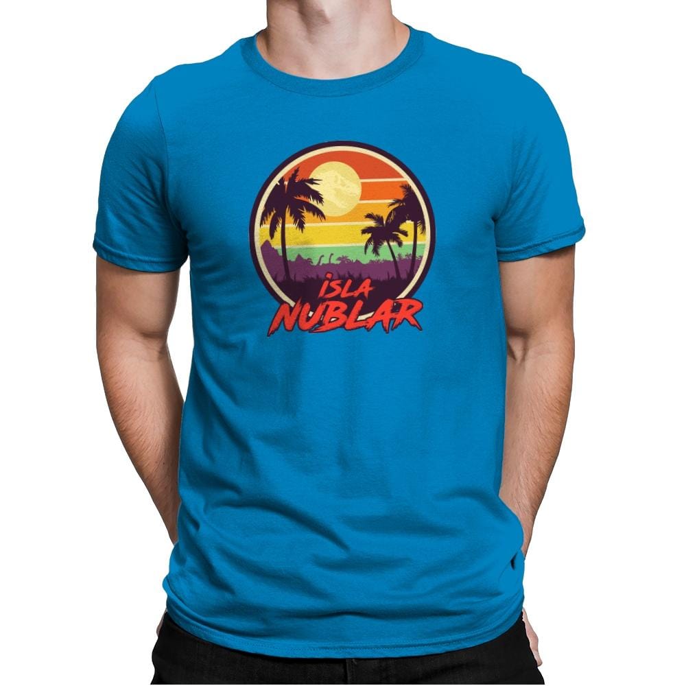 Isla Nublar Holiday - Mens Premium T-Shirts RIPT Apparel Small / Turqouise