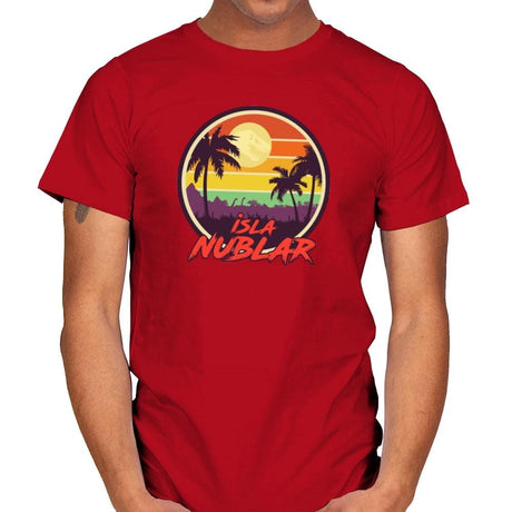 Isla Nublar Holiday - Mens T-Shirts RIPT Apparel Small / Red