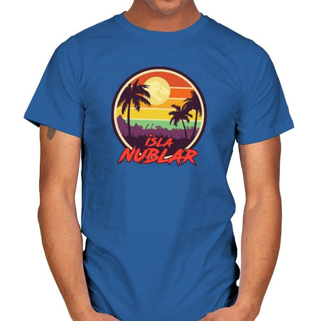 Isla Nublar Holiday - Mens T-Shirts RIPT Apparel Small / Royal