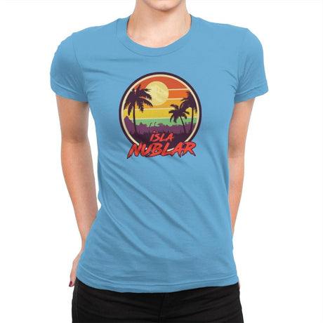 Isla Nublar Holiday - Womens Premium T-Shirts RIPT Apparel Small / Turquoise