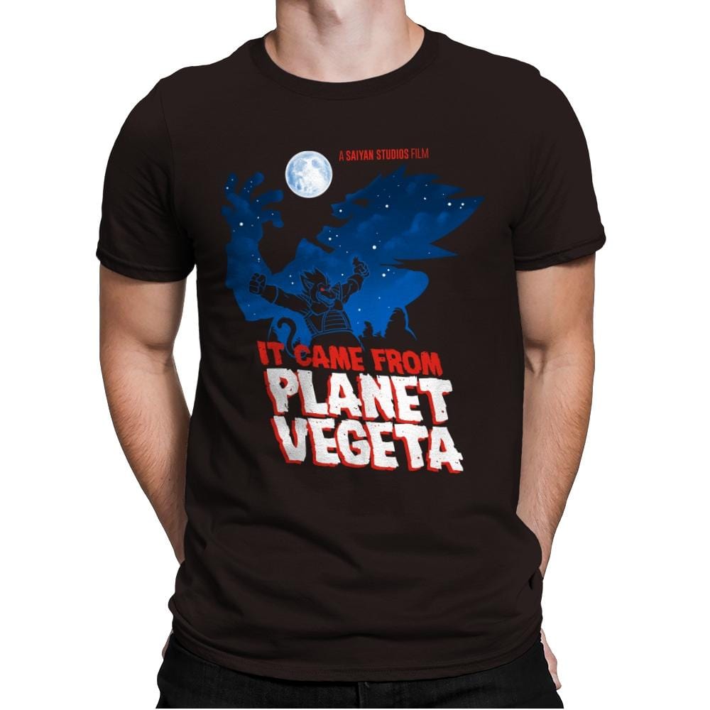 It Came From Planet Vegeta Exclusive - Mens Premium T-Shirts RIPT Apparel Small / Dark Chocolate