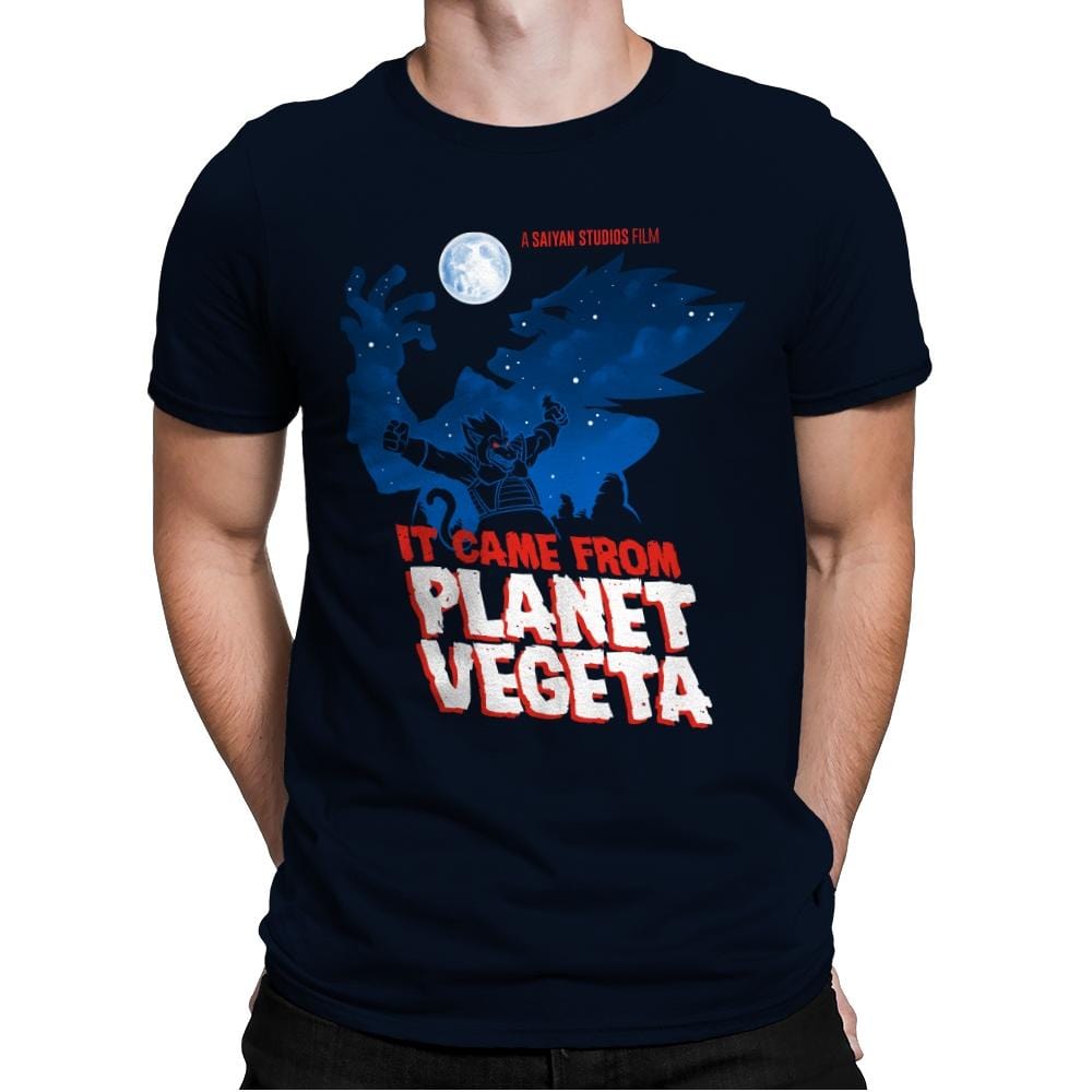 It Came From Planet Vegeta Exclusive - Mens Premium T-Shirts RIPT Apparel Small / Midnight Navy