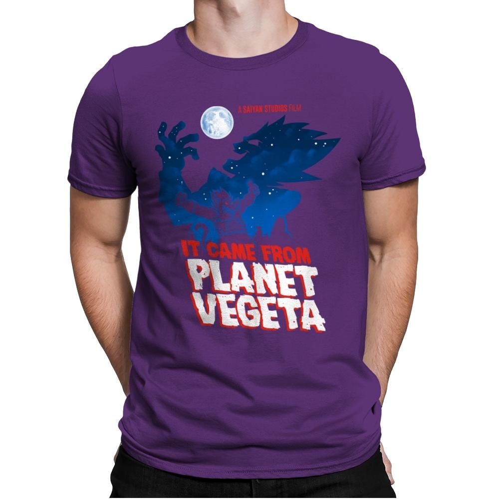 It Came From Planet Vegeta Exclusive - Mens Premium T-Shirts RIPT Apparel Small / Purple Rush