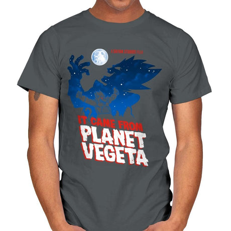 It Came From Planet Vegeta Exclusive - Mens T-Shirts RIPT Apparel Small / Charcoal