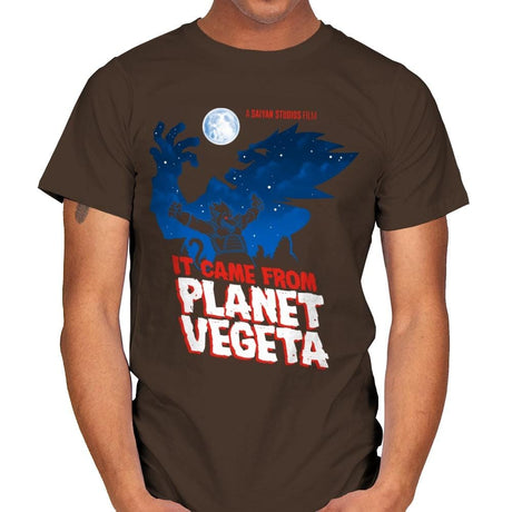 It Came From Planet Vegeta Exclusive - Mens T-Shirts RIPT Apparel Small / Dark Chocolate