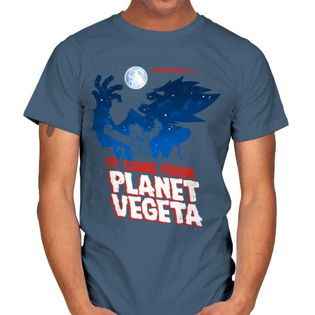 It Came From Planet Vegeta Exclusive - Mens T-Shirts RIPT Apparel Small / Indigo Blue