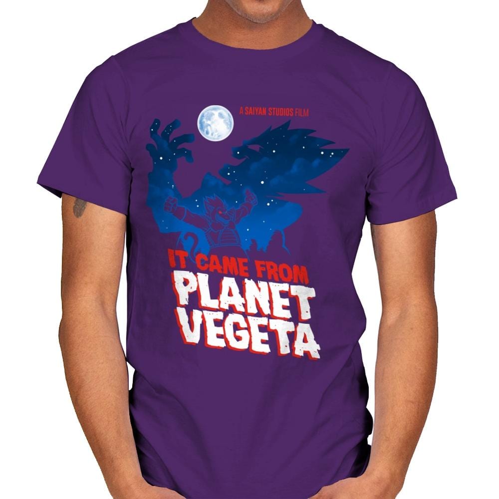 It Came From Planet Vegeta Exclusive - Mens T-Shirts RIPT Apparel Small / Purple