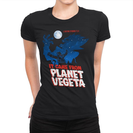 It Came From Planet Vegeta Exclusive - Womens Premium T-Shirts RIPT Apparel Small / Black