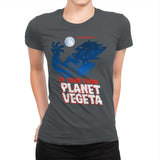 It Came From Planet Vegeta Exclusive - Womens Premium T-Shirts RIPT Apparel Small / Heavy Metal