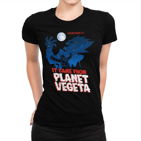 It Came From Planet Vegeta Exclusive - Womens Premium T-Shirts RIPT Apparel Small / Indigo