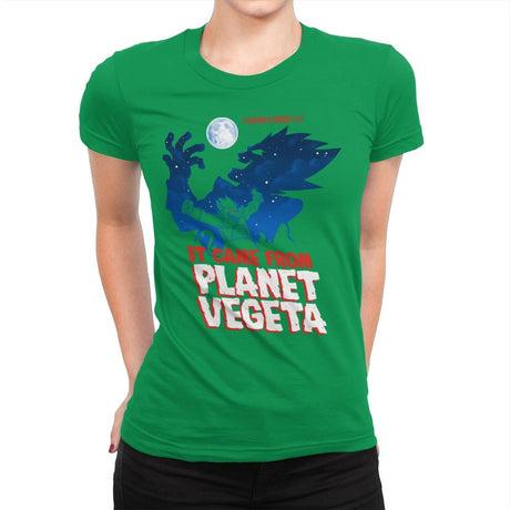 It Came From Planet Vegeta Exclusive - Womens Premium T-Shirts RIPT Apparel Small / Kelly Green