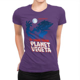 It Came From Planet Vegeta Exclusive - Womens Premium T-Shirts RIPT Apparel Small / Purple Rush