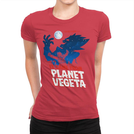 It Came From Planet Vegeta Exclusive - Womens Premium T-Shirts RIPT Apparel Small / Red