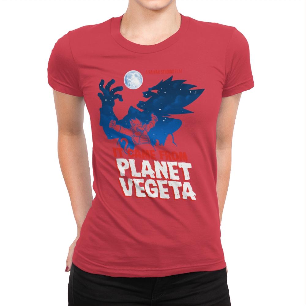 It Came From Planet Vegeta Exclusive - Womens Premium T-Shirts RIPT Apparel Small / Red