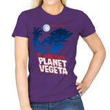 It Came From Planet Vegeta Exclusive - Womens T-Shirts RIPT Apparel Small / Purple