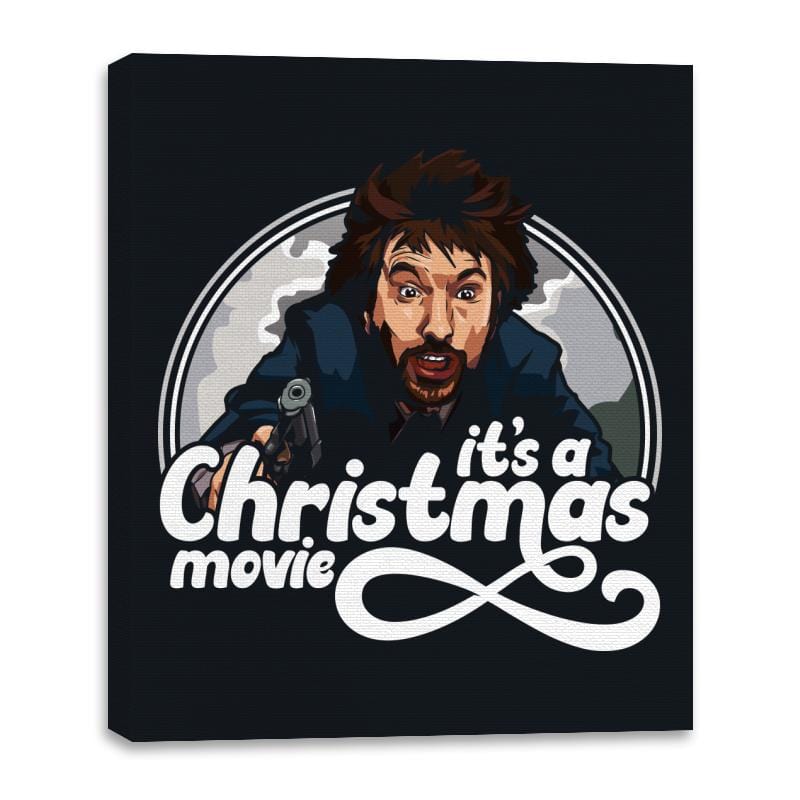 It's A Christmas Movie - Canvas Wraps Canvas Wraps RIPT Apparel 16x20 / Black
