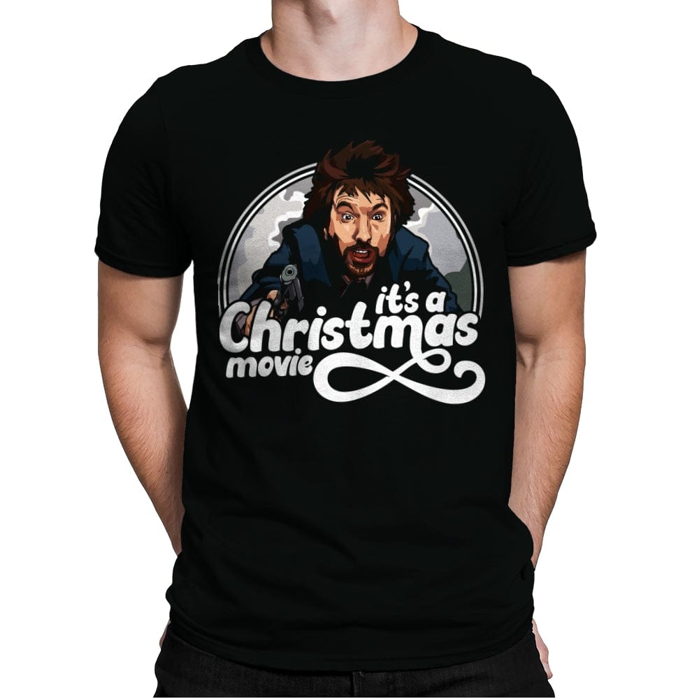 It's A Christmas Movie - Mens Premium T-Shirts RIPT Apparel Small / Black