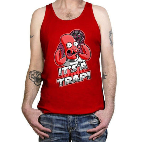 It's a Lobster Trap - Tanktop Tanktop RIPT Apparel X-Small / Red
