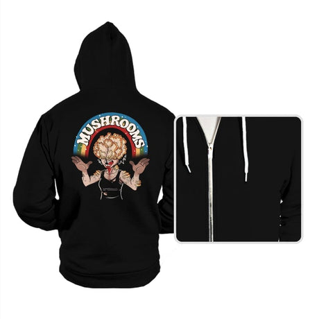 It's About Mushrooms - Hoodies Hoodies RIPT Apparel Small / Black