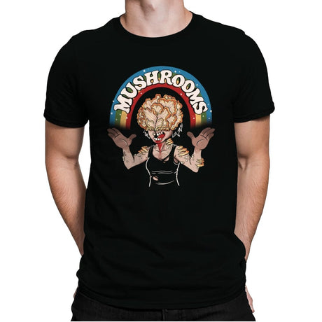 It's About Mushrooms - Mens Premium T-Shirts RIPT Apparel Small / Black