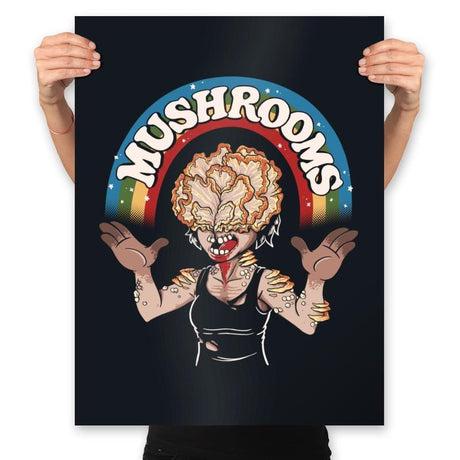 It's About Mushrooms - Prints Posters RIPT Apparel 18x24 / Black