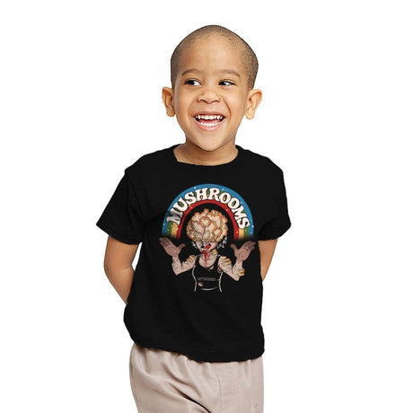 It's About Mushrooms - Youth T-Shirts RIPT Apparel X-small / Black