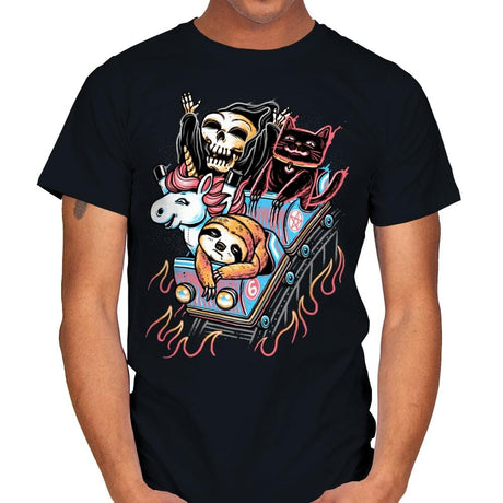 It's All Downhill From Here - Mens T-Shirts RIPT Apparel Small / Black
