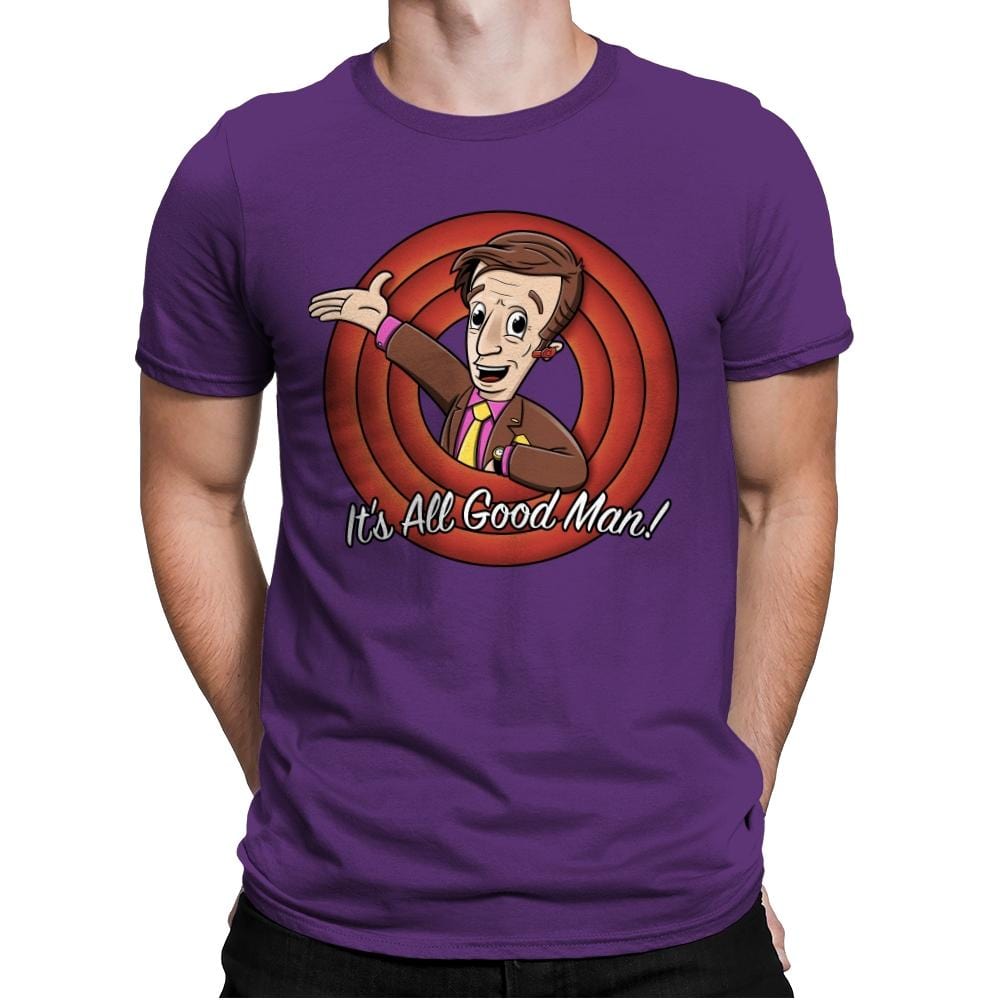It's All Good Man Exclusive - Mens Premium T-Shirts RIPT Apparel Small / Purple Rush