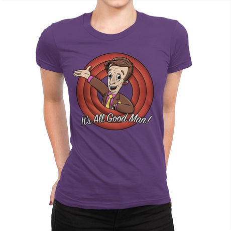 It's All Good Man Exclusive - Womens Premium T-Shirts RIPT Apparel Small / Purple Rush