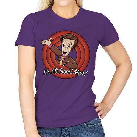 It's All Good Man Exclusive - Womens T-Shirts RIPT Apparel Small / Purple