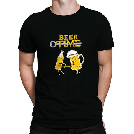 It's Beer Time - Mens Premium T-Shirts RIPT Apparel Small / Black