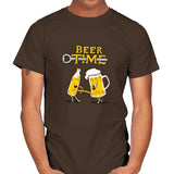 It's Beer Time - Mens T-Shirts RIPT Apparel Small / Dark Chocolate