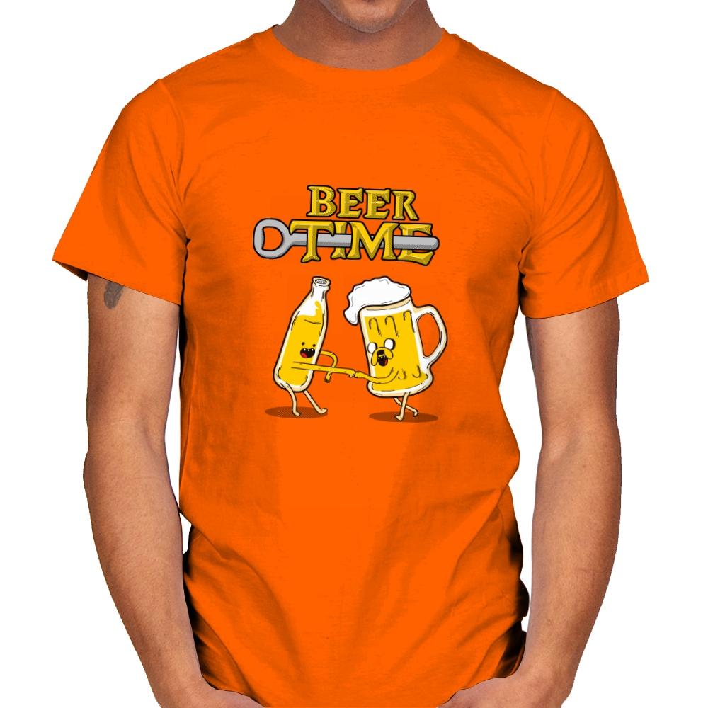 It's Beer Time - Mens T-Shirts RIPT Apparel Small / Orange
