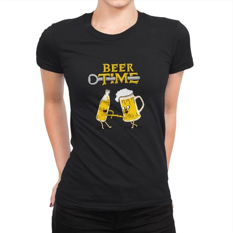 It's Beer Time - Womens Premium T-Shirts RIPT Apparel Small / Black