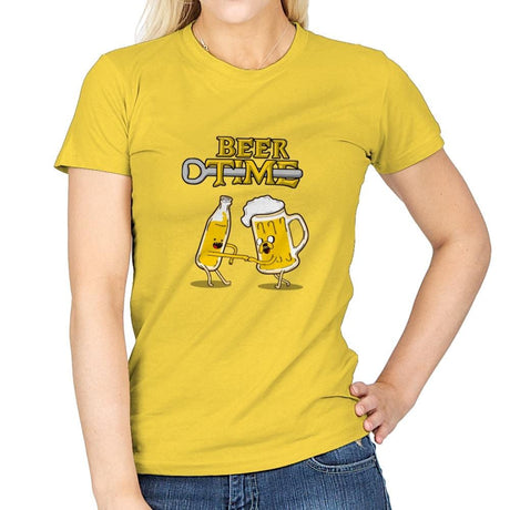 It's Beer Time - Womens T-Shirts RIPT Apparel Small / Daisy